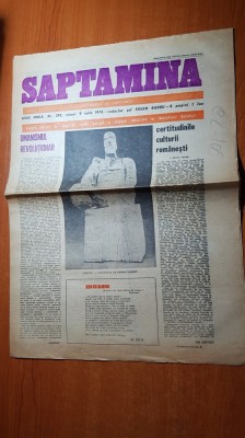 ziarul saptamana 9 iulie 1976 foto
