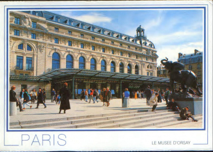 Franta - CP necirc.- Paris-Muzeul d&#039;Orsay conscrat operelor de Arta(vechea gara0