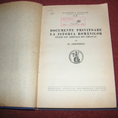 Documente privitoare la istoria romanilor - Al.Cioranescu - 1940