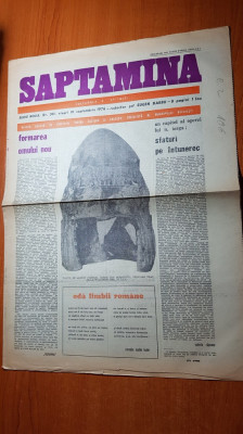 ziarul saptamana 10 septembrie 1976-oda limbii romane de corneliu vadim tudor foto