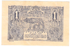 Bancnota 1 leu 1920 VF foto