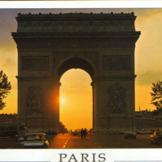 Franta - CP necirc. - Paris - Apus de soare la Arcul de Triumf