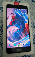 OnePlus 3 64GB 6GB RAM aproape impecabil la cutie foto