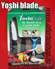 Yoshi Blade- Set cutit mediu si dispozitiv ceramic foto