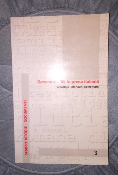 Decembrie 89 in presa italiana (Ed. st. N. Luca)