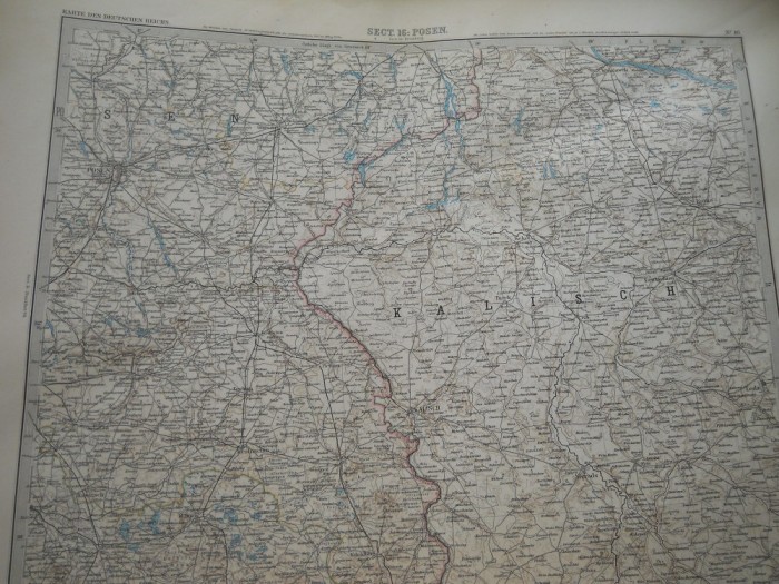 HOPCT DOCUMENT-HARTA VECHE NR 6 -GERMANIA DEUTSCHEN REICHS GOTHA D=490/405 MM