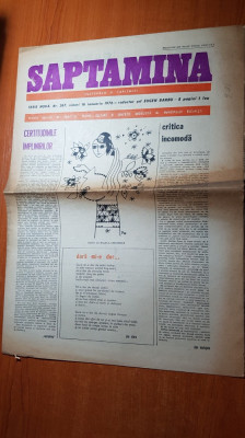 ziarul saptamana 16 ianuarie 1976 foto