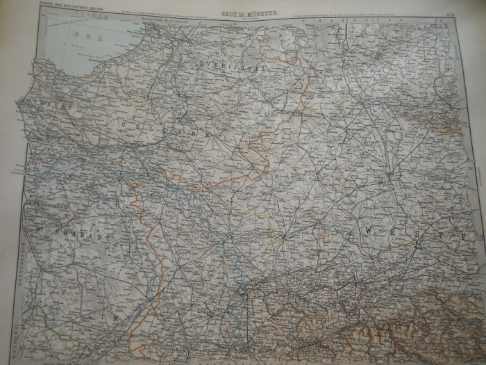 HOPCT DOCUMENT-HARTA VECHE NR 8 -GERMANIA DEUTSCHEN REICHS GOTHA D=490/405 MM