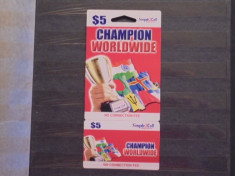 USA - CHAMPION WORLDWIDE- SIMPLE 2 CALL - 5$ - CLUB MARINARI. foto