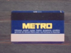 CARD METRO PERSONALIZAT - FOLOSIT. foto