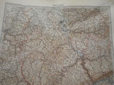 HOPCT DOCUMENT-HARTA VECHE NR 3 -GERMANIA DEUTSCHEN REICHS GOTHA D=490/405 MM foto