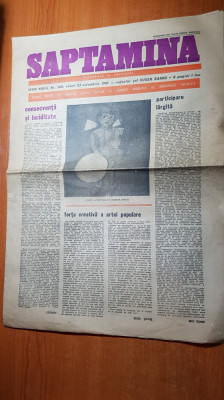 ziarul saptamana 23 octombrie 1981 foto