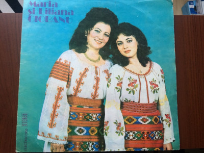 Maria si liliana ciobanu album disc vinyl lp muzica populara folclor EPE 02029 foto