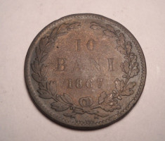 10 bani 1867 Heaton foto