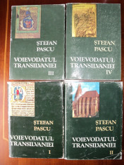 Voievodatul Transilvaniei / Stefan Pascu (4 volume) - coperti cartonate foto