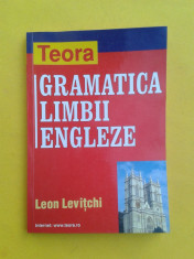 GRAMATICA LIMBII ENGLEZE ^ LEON LEVITICHI an 2003 foto