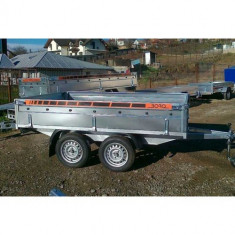 Remorca auto 750 kg BH punte tandem cu dimensiune 300X150 cm foto