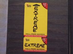 USA - STI EXTREME TOLL- FREE ACCESS PREPAID PHONECARD- 5$ - CLUB MARINARI. foto