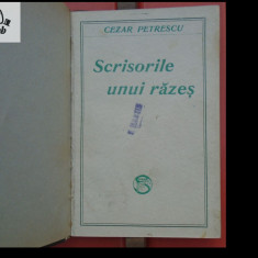 Cezar Petrescu Scrisorile unui razes 1929