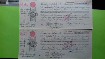 Olt Caracal Bilet la ordin cu timbru si apostila 1948 foto