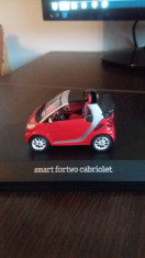 macheta metal smart fortwo cabriolet - spark, 1/43, dealer edition. foto