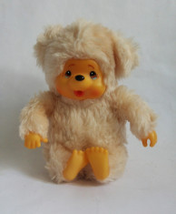 Monchhichi (kiki, Moncici) ursulet alb-crem, maimutica jucarie plus 15 cm foto