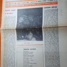 ziarul saptamana 9 aprilie 1982-art." centenar parvan" de corneliu vadim tudor
