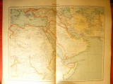 Harta - Africa - partea IIa-1906,dim.=42x39 cm ,Ed.Hachette ,gravor Erhard