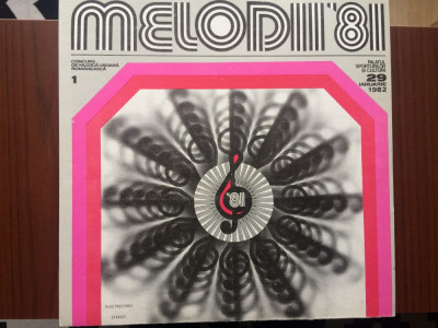 melodii &amp;#039;81 selectiuni vol. 1 disc vinyl lp muzica usoara slagare EDE 02030 VG+ foto