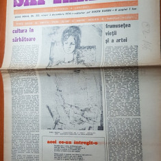 ziarul saptamana 3 decembrie 1976-festivalul national cantarea romaniei