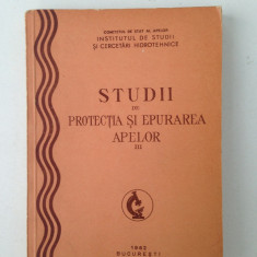 Studii de protectia si epurarea apelor, vol. III/1962