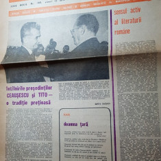ziarul saptamana 12 iulie 1974-intalnirea lui ceausescu cu iosip broz tito