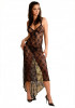Chemise Josephine Beauty Night - rochie lunga transparenta din dantela, L/XL