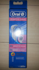 Set 4 rezerve Oral B Braun Sensitive Clean . foto