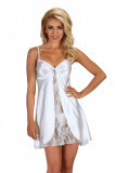 Cumpara ieftin Chemise Alexandra Beauty Night Alb - Chemise sexy din satin cu dantela, L/XL, S/M