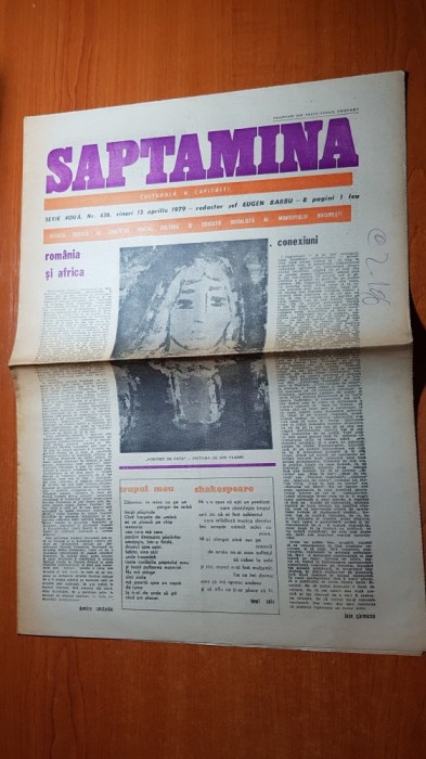 ziarul saptamana 13 aprilie 1979-vizita lui ceausescu in 7 tari africane