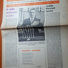 ziarul saptamana 27 mai 1977-cuvantarea lui ceausescu la conferinta scriitorilor