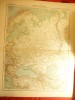 Harta Rusiei Europene si a Zonelor invecinate- inclus Romania -Ed.Hachette 1906
