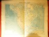 Harta Fizica a Americii de Nord -1906,dim.=42x39 cm ,Ed.Hachette ,gravor Erhard