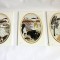 lot 3 tablouri pe sticla, scene rustice, cu loc pt agatatoare, 15x11cm