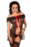 Cumpara ieftin Chemise Melody Beauty Night Negru - chemise sexy chilot string inclus, S/M