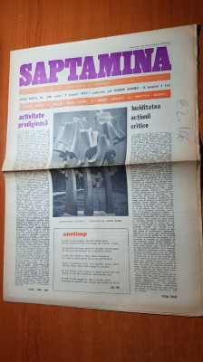 ziarul saptamana 5 august 1977-vizita lui ceausescu in valea jiului foto