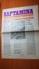 Ziarul saptamana 7 ianuarie 1977-centenarul independentei