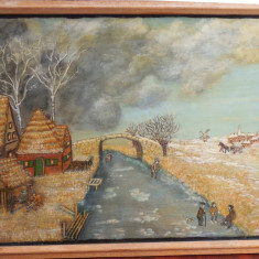 Peisaj de iarna, pictor olandez