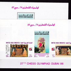 Emiratele Arabe Unite 1986 sport SAH MI bl.5 A+B MNH w48