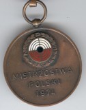 1974 VANATOARE - TIR, Polonia, Medalie bronz - premiu