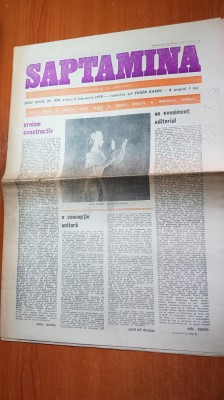 ziarul saptamana 2 februarie 1979-articolul &amp;quot;eroism constructiv &amp;quot; foto