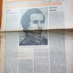ziarul saptamana 15 iunie 1979-90 de ani de la moartea lui mihai eminescu
