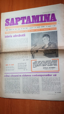 ziarul saptamana 30 mai 1975-375 de ani de la unirea lui mihai viteazul foto