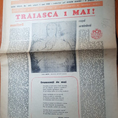ziarul saptamana 1 mai 1981- traiasca 1 mai muncitoresc